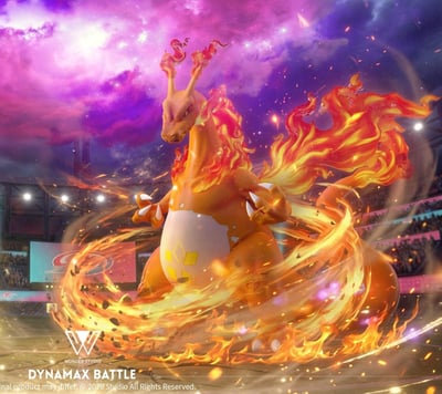 【預購】寶可夢 丹帝戰隊 雙配色 極巨化CJJ噴火龍 X Wonder玩得1