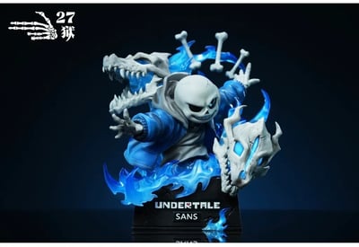 【預購】空洞騎士  undertale 傳說之下 sans半身像 X 27獄1