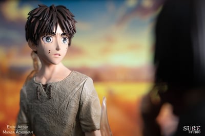 【代購】進擊的巨人 艾倫 三笠 圍巾2.0 X SURE Studio5