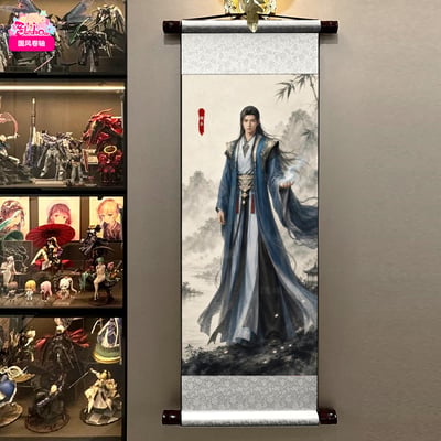 【預購】墨指青山 韓立南宮婉卷軸畫 X 阿喵畫社4