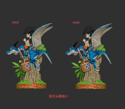 【售罄展示追加請私訊客服@toystationtw】七龍珠 桌面比例 悟天騎龍 X SO-Studio3