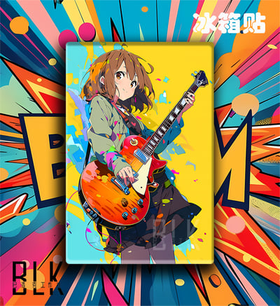 【預購】輕音少女《炫彩平澤唯》動漫裝飾畫&冰箱貼 X 巴洛克工作室3