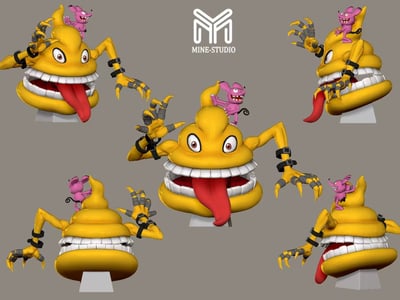 【預購】數碼寶貝 私車第三彈 大便獸與芝蒙獸 X Mine工作室4