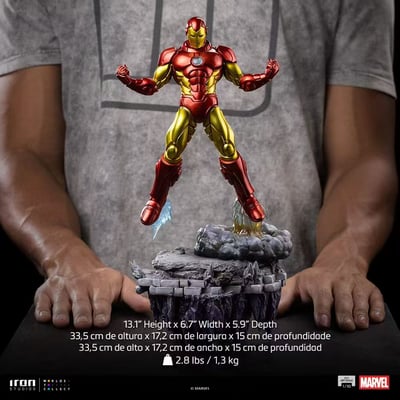 【售罄展示追加請私訊客服@toystationtw】Marvel漫威 MARCAS142726-10 鋼鐵人 X Iron Studios9