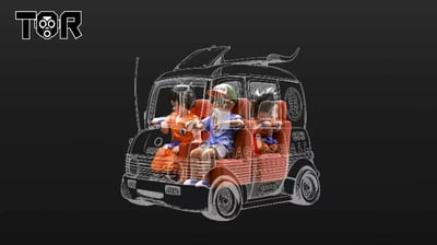 【售罄展示追加請私訊客服@toystationtw】七龍珠 載具系列 麵包車四人組 X TOR-Studio9