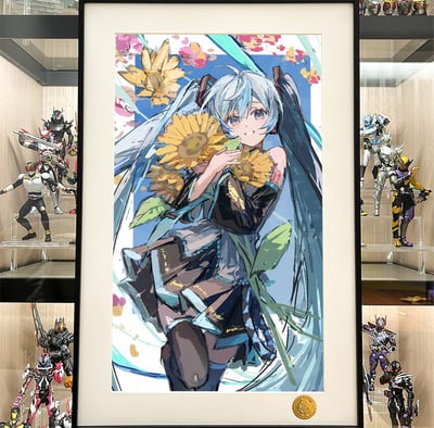 【預購】初音未來《向日葵初音》遊戲動漫裝飾畫 X 星空工作室1