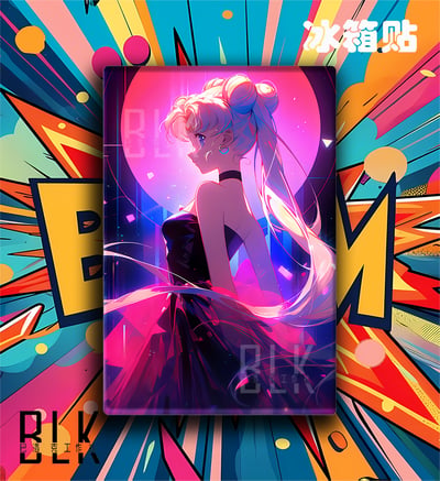 【預購】美少女戰士《粉色美少女》動漫裝飾畫&冰箱貼 X 巴洛克工作室3