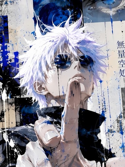 【預購】咒術迴戰《塗鴉五條悟》裝飾畫 X 星空工作室5