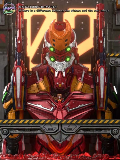 【預購】Eva新世紀福音戰士 櫃霸系列雕像 二號機&明日香 X 喵嗚工作室3