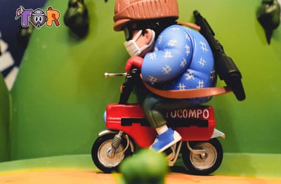 【售罄展示追加請私訊客服@toystationtw】七龍珠 鳥山明系列006 騎車鳥山明 X TOR-Studio4
