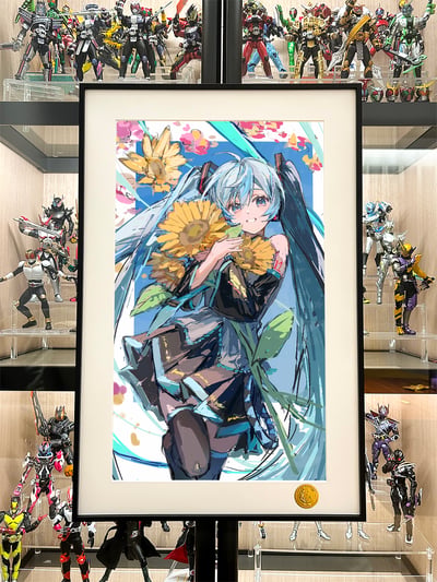 【預購】初音未來《向日葵初音》遊戲動漫裝飾畫 X 星空工作室2