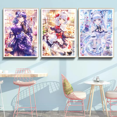 【預購】原神 禮服晚宴 女仆雷電將軍&神裏綾華&諾艾爾三聯 X 阿喵畫社3