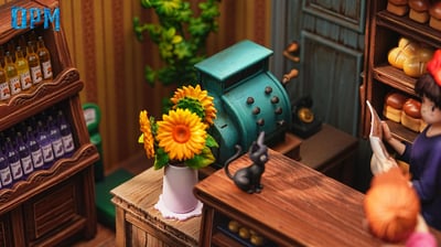 【預購】宮崎駿 桌面場景系列014 魔女宅急便-麵包屋 X OPM-Studio8