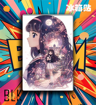 【預購】庫洛魔法使《知世剪影》動漫裝飾畫&冰箱貼 X 巴洛克工作室3