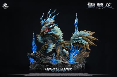 【預購】魔物獵人 大尺寸帶燈光 雷狼龍&獄狼龍&金雷公 X Dragon Realm5