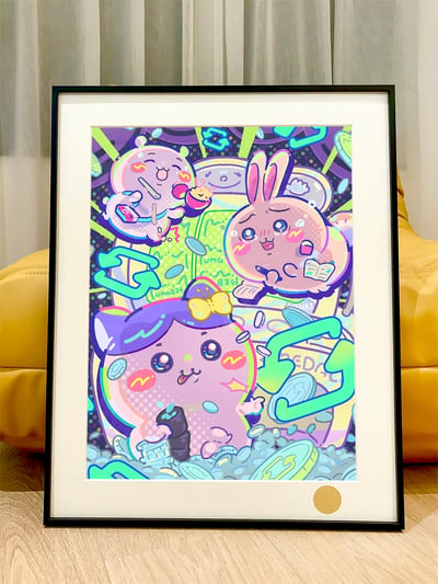 【預購】《賽博吉伊卡哇》動漫裝飾畫 X 星空工作室3