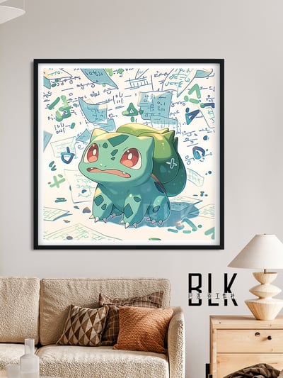 【預購】寶可夢《數學妙蛙種子》動漫裝飾畫&冰箱貼 X 巴洛克工作室2