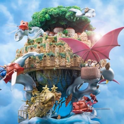 【現貨秒發】宮崎駿 動畫系列005-天空之城 X OPM Studio1