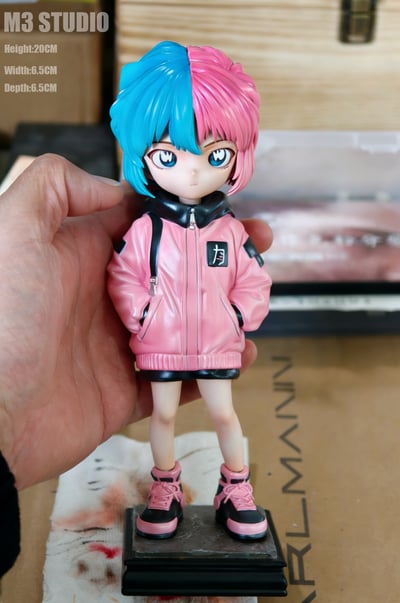 【預購】名偵探柯南 灰原哀 賽博朋克 Q版 GK 模型 手辦 擺件 X M3 工作室1