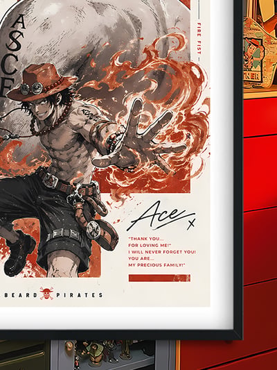 【預購】海賊王《檔案艾斯》Onepiece裝飾畫&冰箱貼 X 巴洛克工作室6