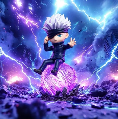 【預購】咒術迴戰 桌面小擺件第二彈 Q版五條悟 X SOQ-Studio1