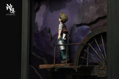 【預購】宮崎駿 壁掛系列 天空之城-墜落的相逢 X 神隱工作室6