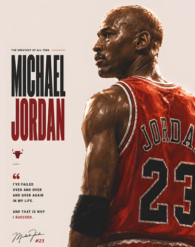 【預購】NBA 芝加哥公牛隊邁克爾喬丹籃球之神GOAT《背影喬丹》裝飾畫 X H2工作室4