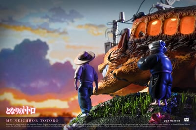 【現貨秒發】宮崎駿 收藏級雕像第三彈 龍貓-貓巴士 X 白鹿-Studio4