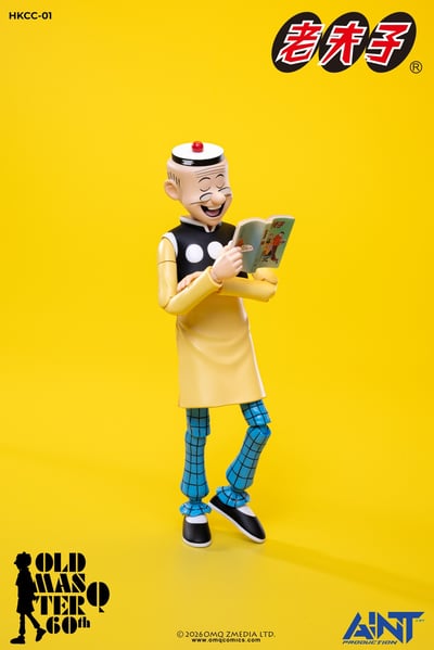 【售罄展示追加請私訊客服@toystationtw】1/12比例老夫子 60周年紀念版可動人偶 HKCC-01 再版 X AINT Production5