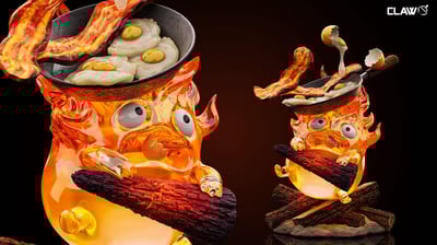 【預購】宮崎駿 限量雕像 雙版本《貪婪的小惡魔》卡西法 X Claw爪爪5