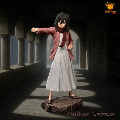 【售罄展示追加請私訊客服@toystationtw】進擊的巨人 擊拳三笠 X Model Power1