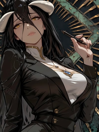 【預購】OVERLORD《秘書雅兒貝德》動漫裝飾畫 X 星空工作室5