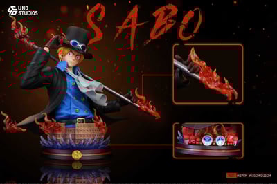 【預購】海賊王 桌擺件胸像 SABO薩博 X UNO工作室3