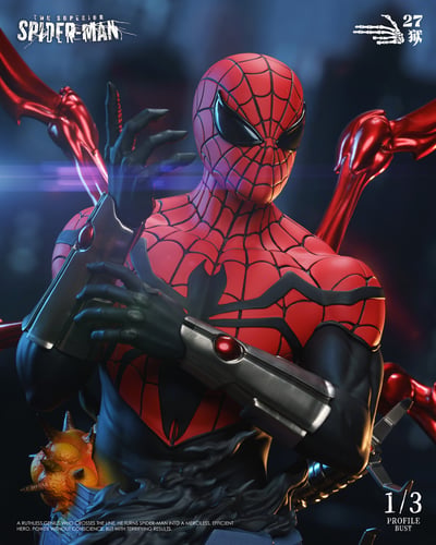【預購】Marvel漫威 半身像第三彈 究極蜘蛛人-章帕克 X 27獄7