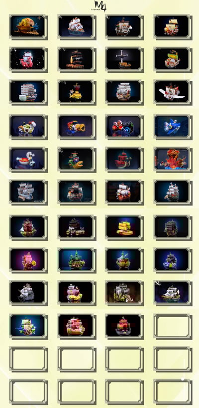 【預購】海賊王 全員船系列第三十九彈 德雷克海賊船-自由鹿號 X M4工作室6