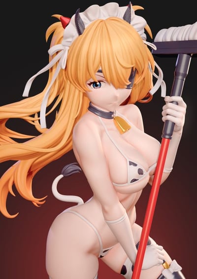【現貨秒發】Eva新世紀福音戰士 奶牛女僕明日香 X 子夜工作室8