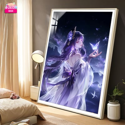 【預購】原神 星海 雷電將軍 12k超清裝飾畫 X 阿喵畫社2