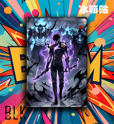 【預購】我獨自升級《暗影君王》裝飾畫&冰箱貼 X 巴洛克工作室3