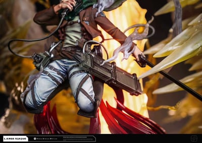 【預購】進擊的巨人 殘雲-艾倫雕像 X HERTZ工作室12