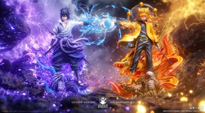 【現貨秒發】火影忍者 輕雕系列 鳴人&佐助 X ATELIER DE KONOHA1