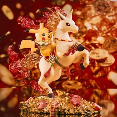 【預購】寶可夢 雙版本 烈焰肥馬皮卡丘 X 池魚王工作室1