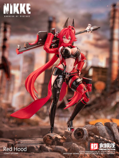 【售罄展示追加請私訊客服@toystationtw】NIKKE勝利女神 拼裝可動模型 小紅帽 X 和模線4