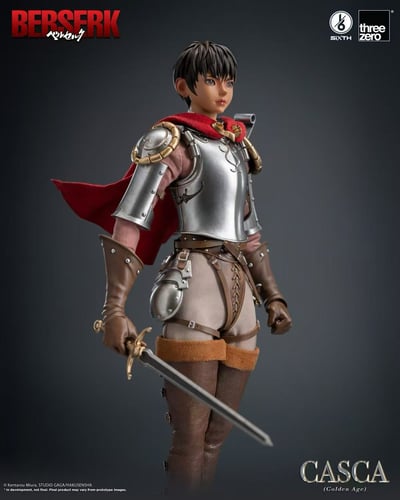 【售罄展示追加請私訊客服@toystationtw】劍風傳奇 可動人偶 3Z09370W0 黃金時代 卡思嘉 X Threezero6