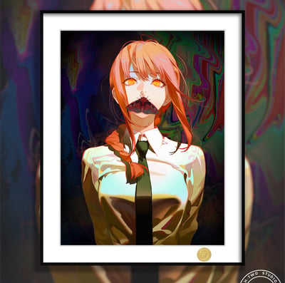 【預購】鏈鋸人《支配惡魔》動漫裝飾畫 X H2工作室1