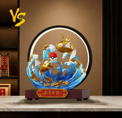 【預購】寶可夢 雙配色 新年款招財雙魚戲水 X VS模玩6