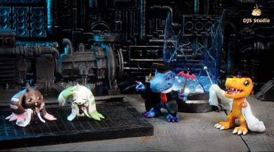 【預購】數碼寶貝 亞古獸博士&偽亞古獸博士&大耳獸助手&黑大耳獸助手 X 獨角獸工作室3