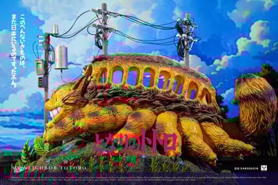 【現貨秒發】宮崎駿 收藏級雕像第三彈 龍貓-貓巴士 X 白鹿-Studio5