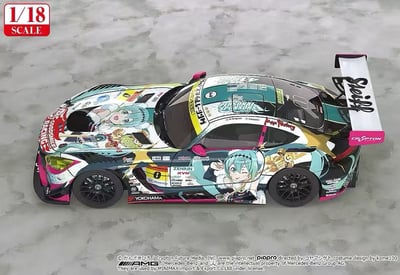 【售罄展示追加請私訊客服@toystationtw】Good Smile 初音未來 AMG 開幕戰痛車 車模 Ver. 再版 X GSC3