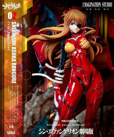 【現貨秒發】Eva新世紀福音戰士 劇場版 週年聯合款 明日香&綾波零 X Imagination(YY)3