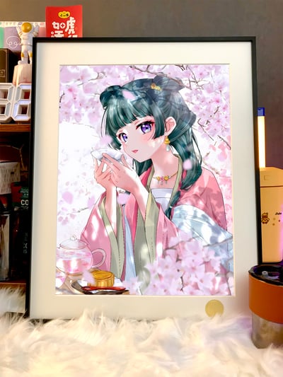 【預購】藥屋少女《櫻花貓貓》動漫裝飾畫 X 星空工作室4
